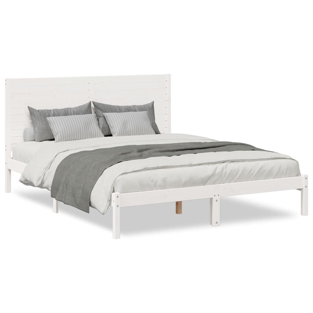 ekstra lang sengeramme uden madras 140x220 cm massivt træ