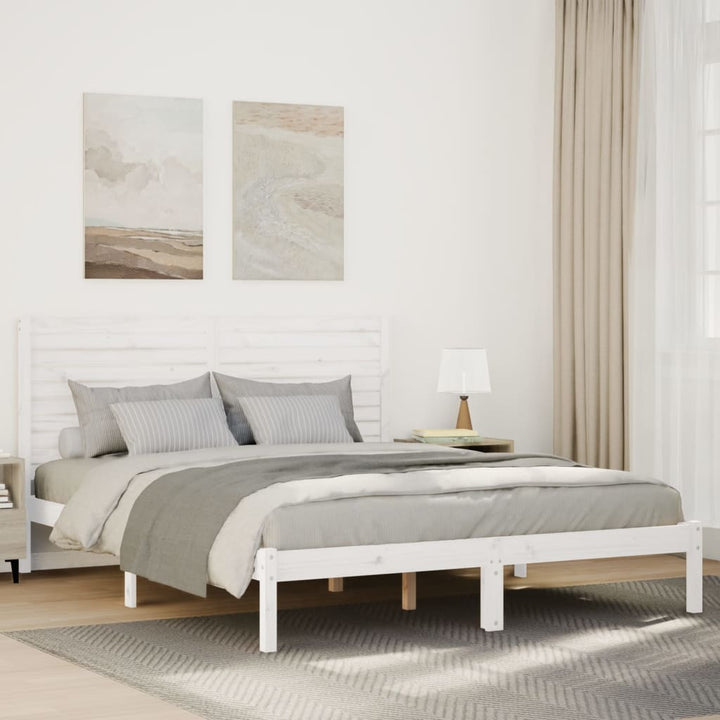 ekstra lang sengeramme uden madras 140x220 cm massivt træ