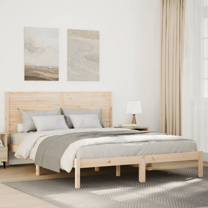 ekstra lang sengeramme uden madras 160x220 cm massivt træ