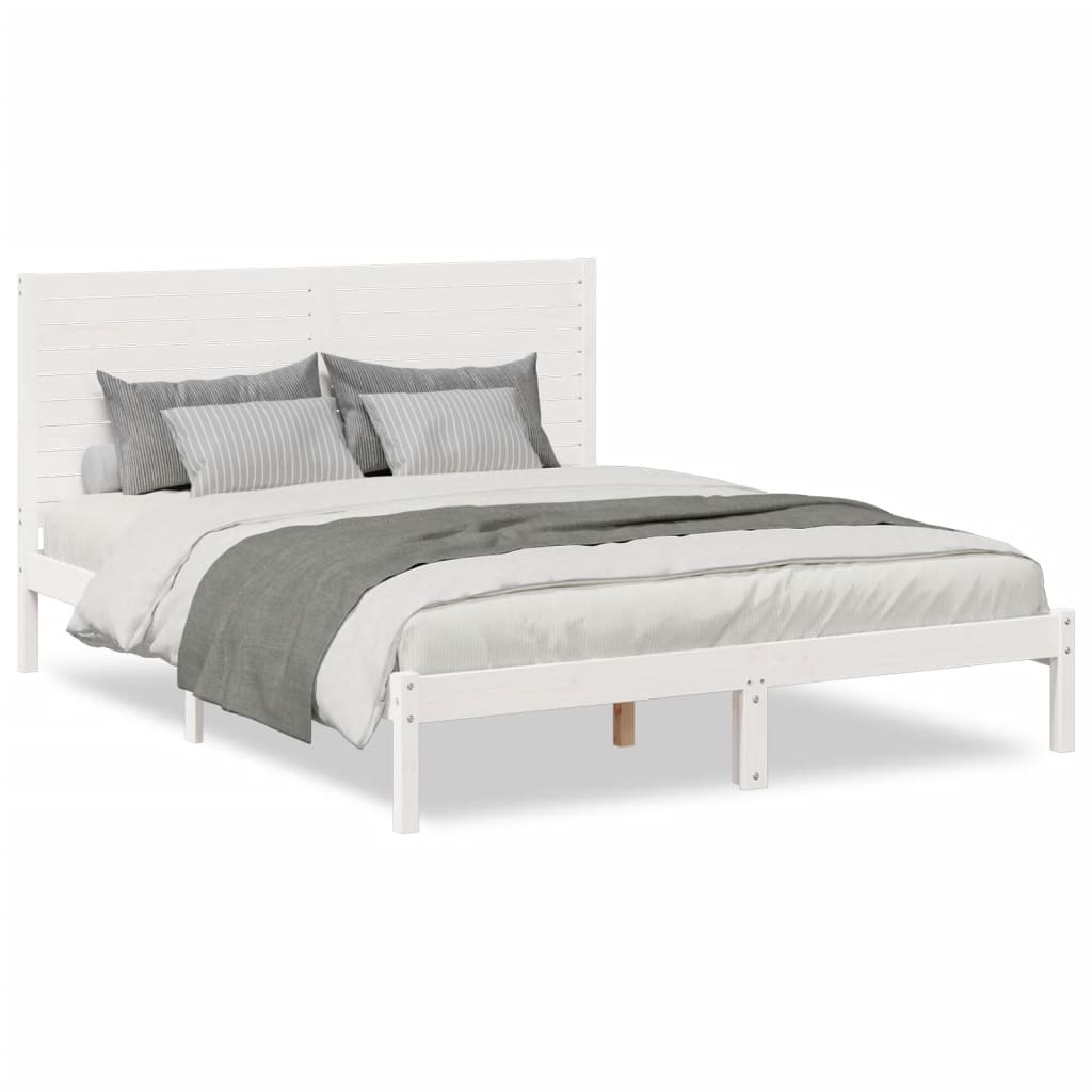 ekstra lang sengeramme uden madras 160x220 cm massivt træ