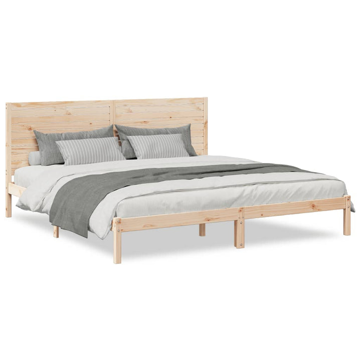 ekstra lang sengeramme uden madras 180x220 cm massivt træ