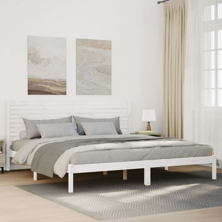 ekstra lang sengeramme uden madras 180x220 cm massivt træ