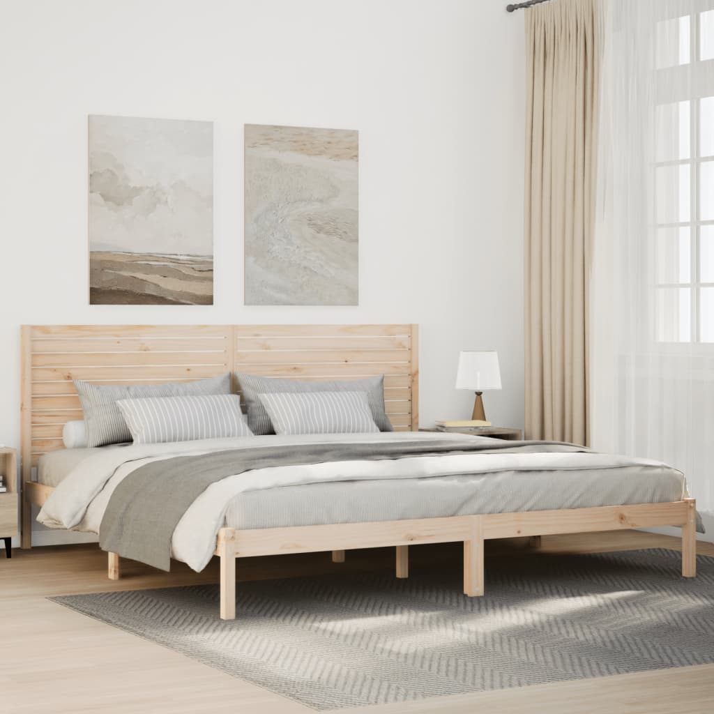 ekstra lang sengeramme uden madras 200x220 cm massivt træ