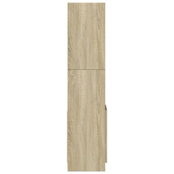 reol 92x33x140 cm konstrueret træ sonoma-eg