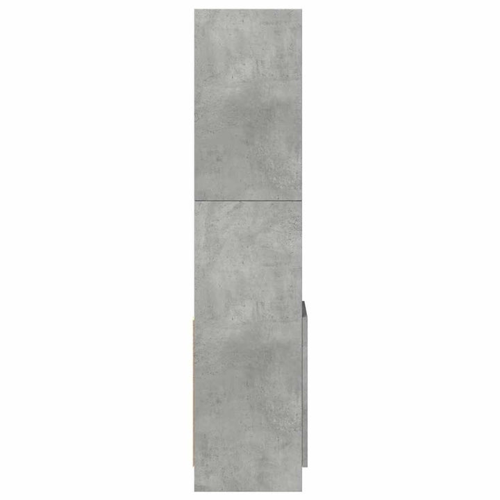 reol 92x33x140 cm konstrueret træ betongrå