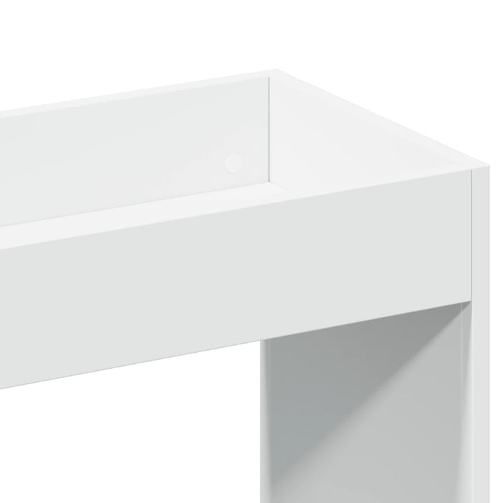 reol 92x33x180 cm konstrueret træ hvid