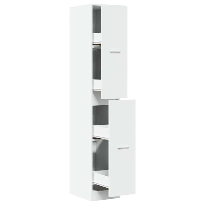 apotekerskab hvid 30x41x174,5 cm konstrueret træ
