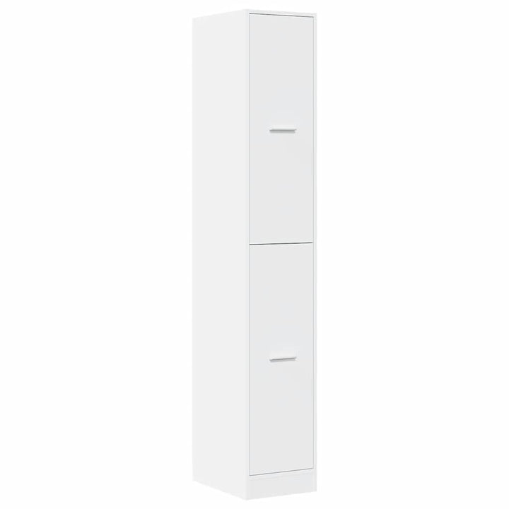 apotekerskab hvid 30x41x174,5 cm konstrueret træ
