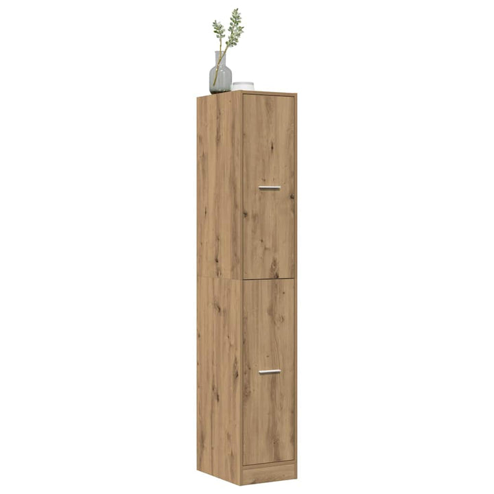 apotekerskab 30x41x174,5 cm konstrueret træ egetræsfarve