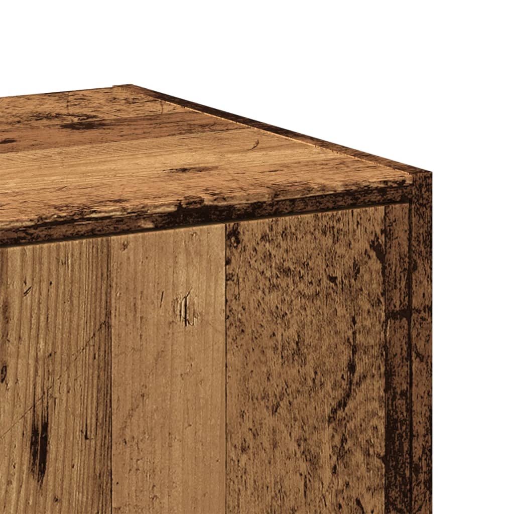 apotekerskab 40x41x144,5 cm konstrueret træ gammelt træ-look