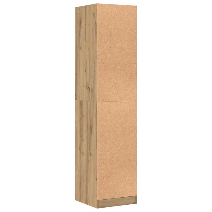 apotekerskab 40x41x174,5 cm konstrueret træ egetræsfarve