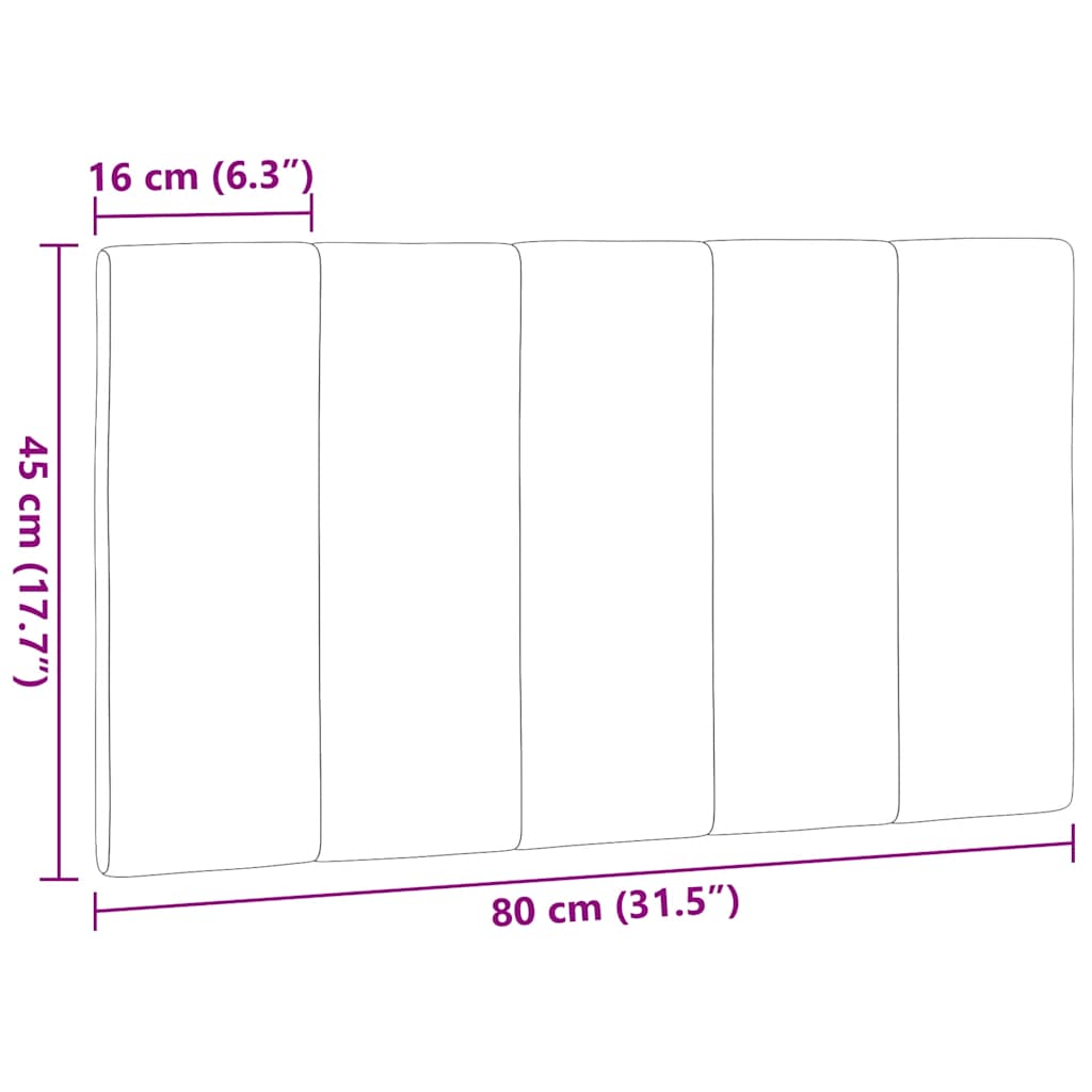 gavlpude Hanko 80 cm stof mørkebrun