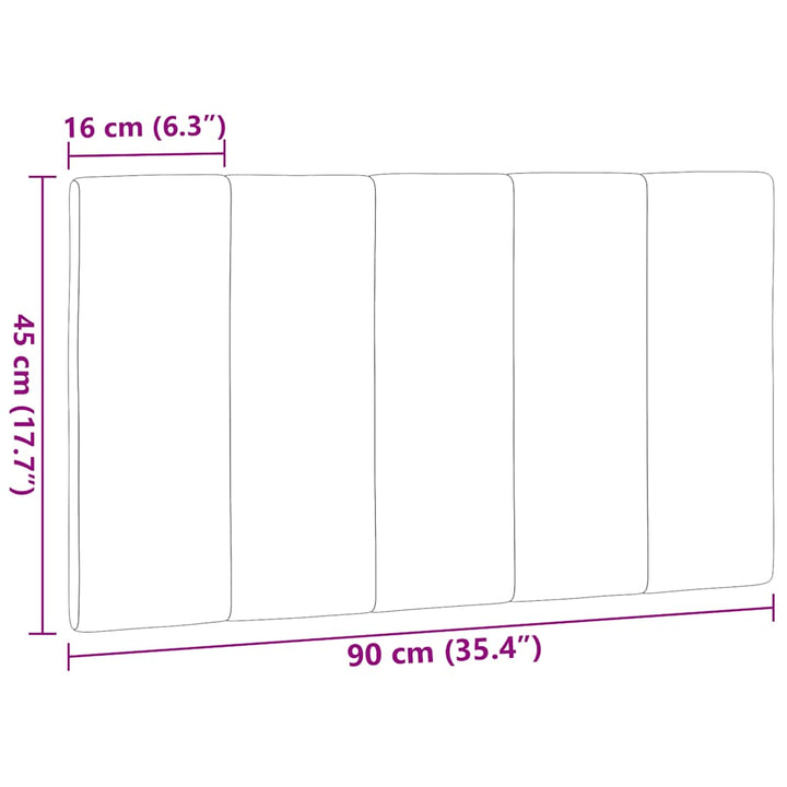 gavlpude Hanko 90 cm stof mørkebrun