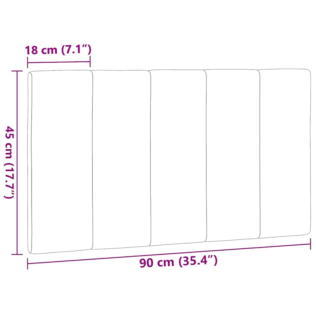 gavlpude Hanko 90 cm stof gråbrun