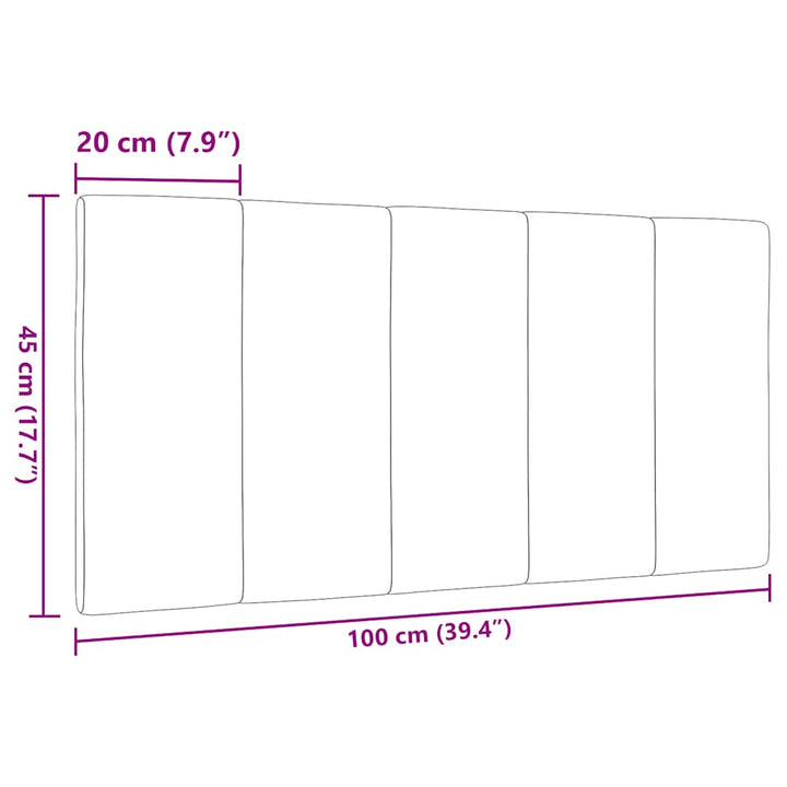 gavlpude Hanko 100 cm stof mørkebrun