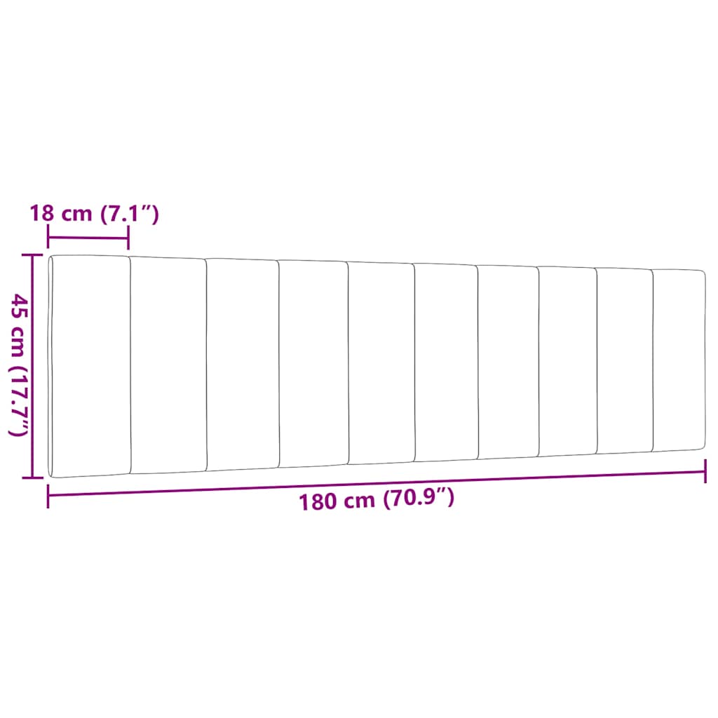 gavlpude Hanko 180 cm stof gråbrun