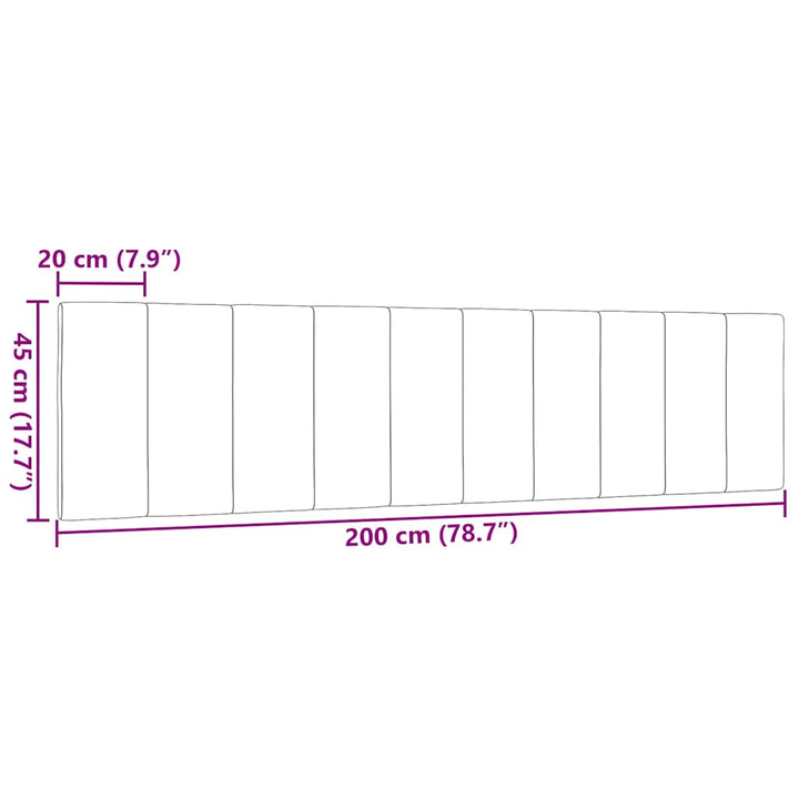 gavlpude Hanko 200 cm stof sort