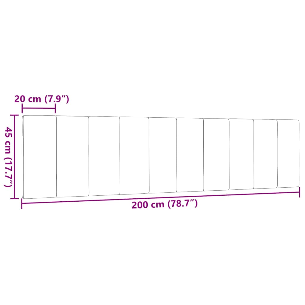 gavlpude Hanko 200 cm stof cremefarvet