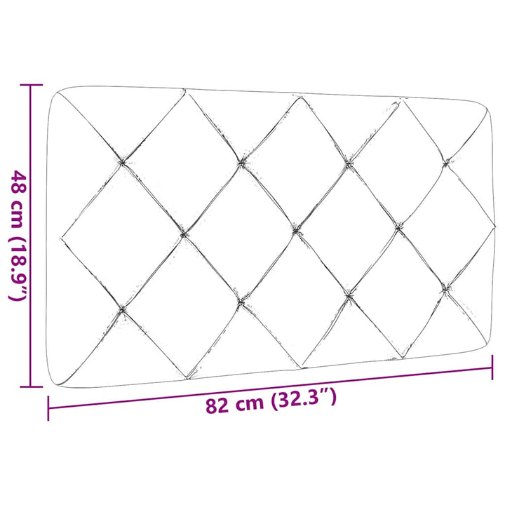 gavlpude 80 cm stof lysegrå