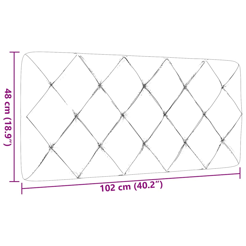 gavlpude 100 cm stof cremefarvet