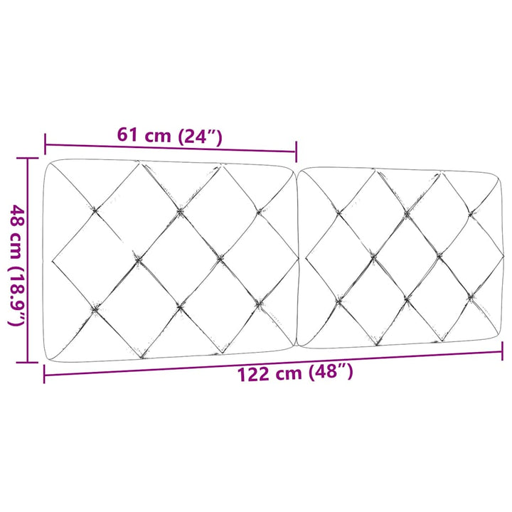gavlpude 120 cm stof sort