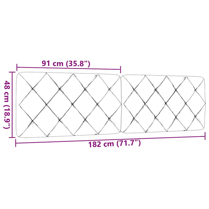gavlpude 180 cm stof sort