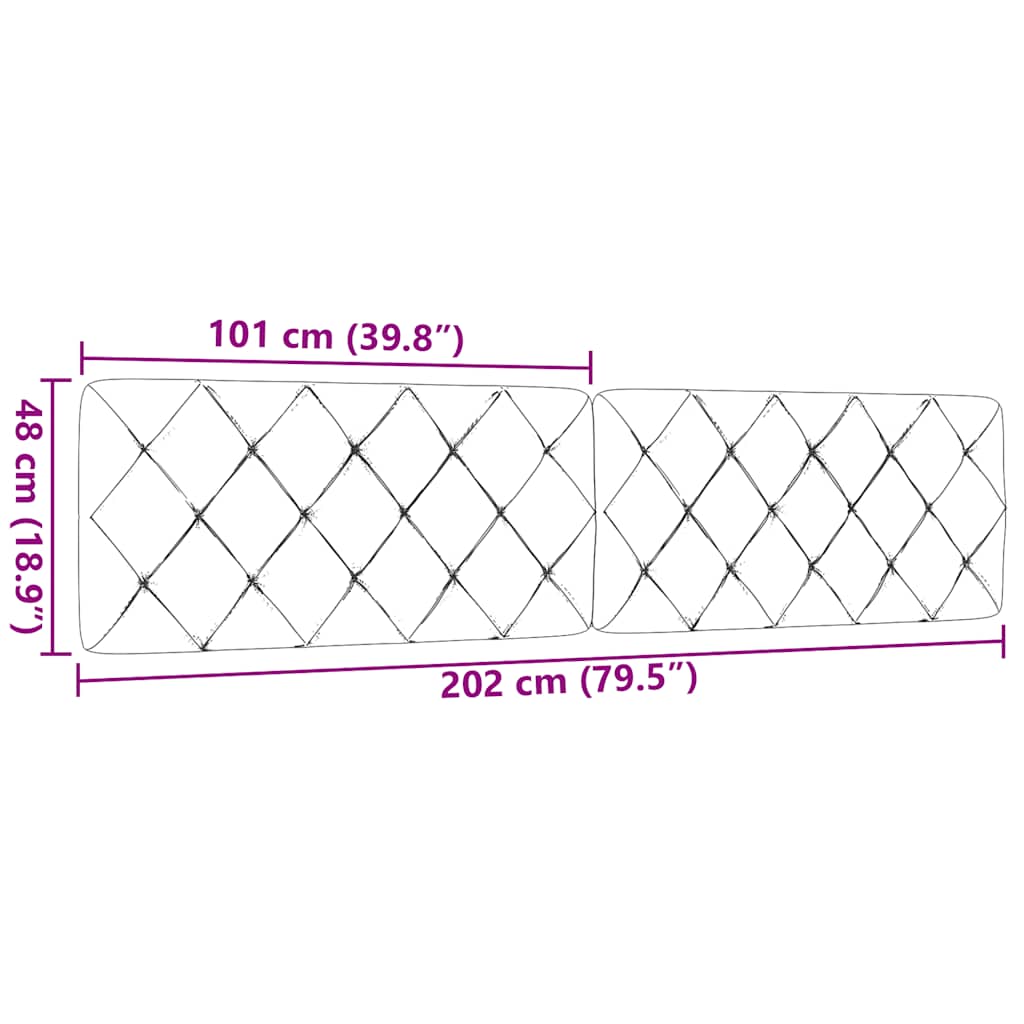 gavlpude 200 cm stof sort