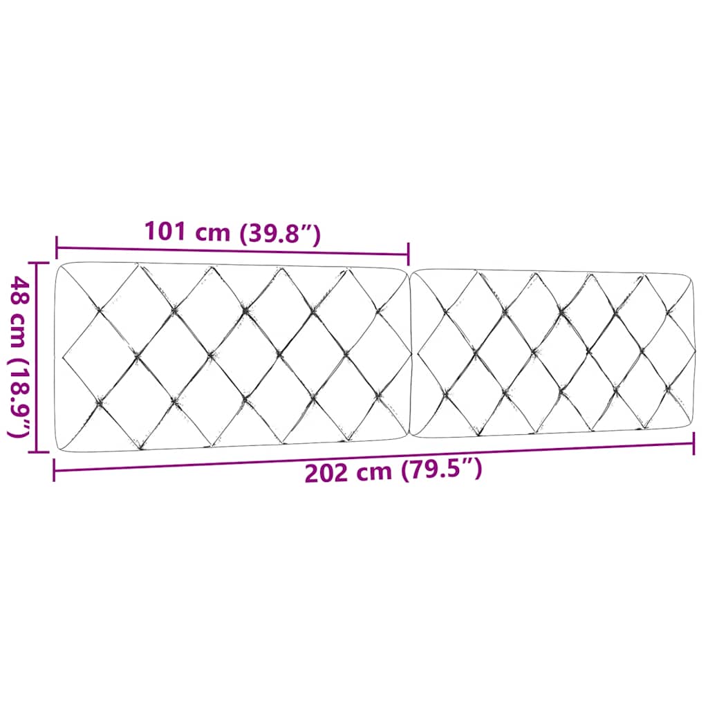 gavlpude 200 cm stof gråbrun