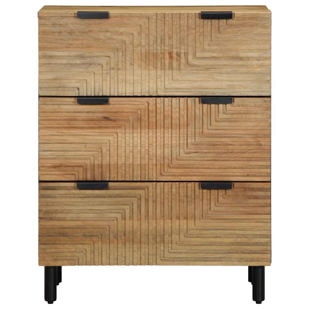 skænke 2 stk. 60x33x75 cm massivt mangotræ brun