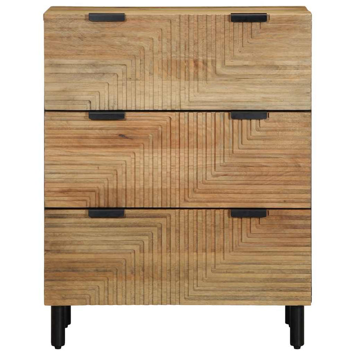 skænke 2 stk. 60x33x75 cm massivt mangotræ brun
