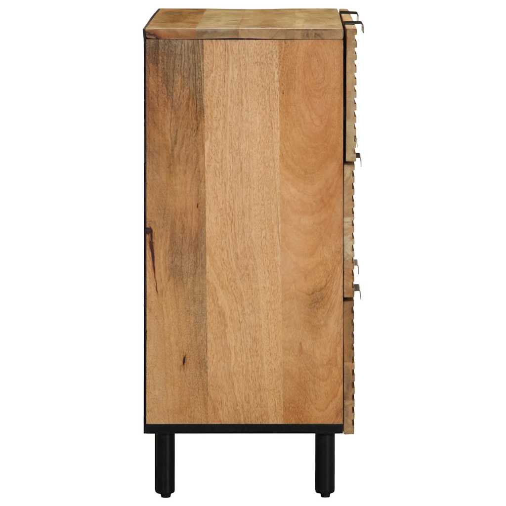 skænke 2 stk. 60x33x75 cm massivt mangotræ brun