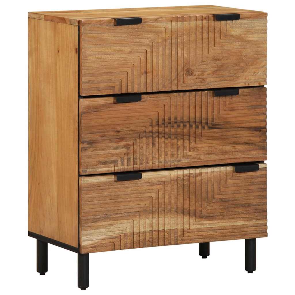 Sidetabel Sæt 3 stk. 180 x 33 x 75 cm Massivt Akacietræ