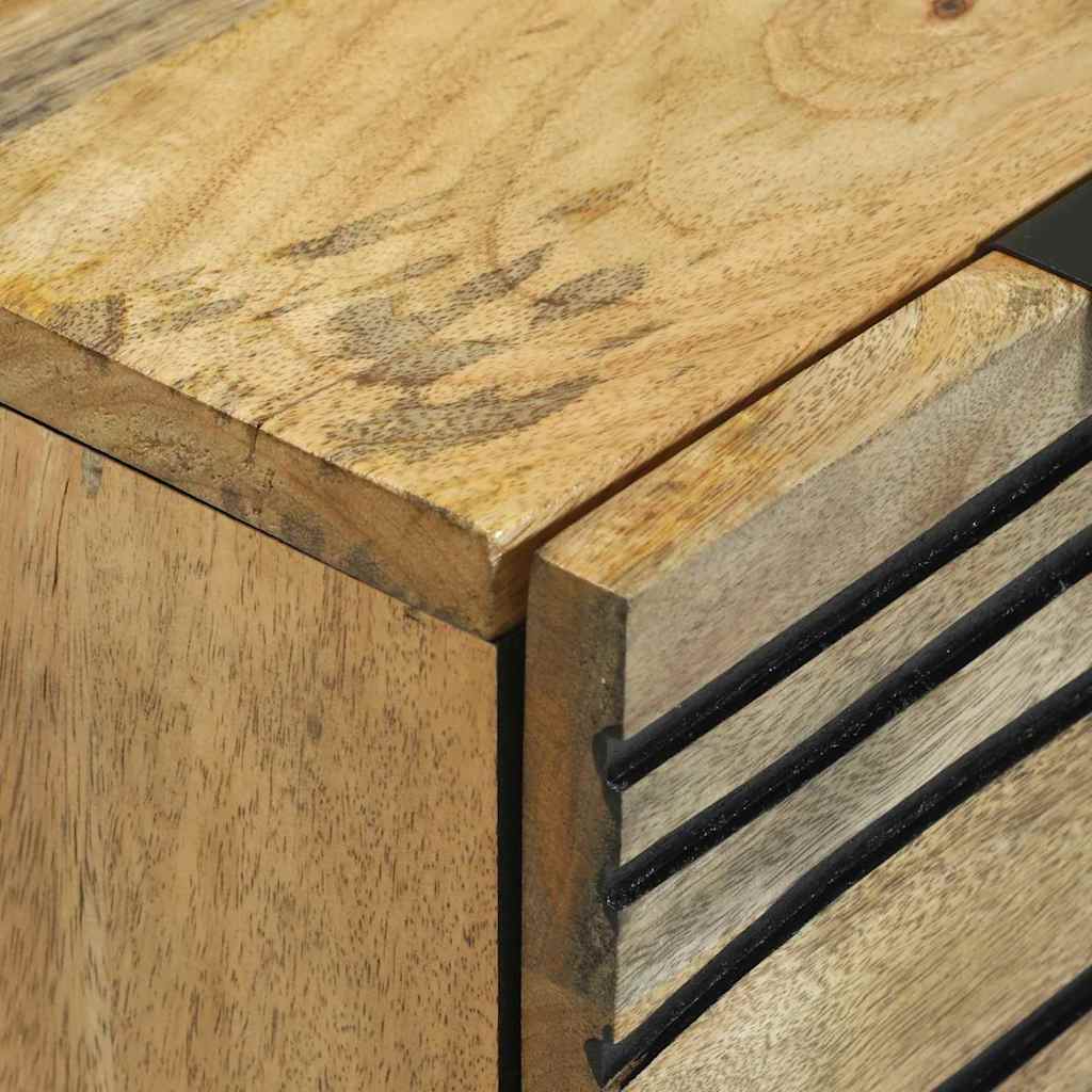 Sidetabel Sæt 2 pcs Naturfarvet 120 x 33,5 x 75 cm