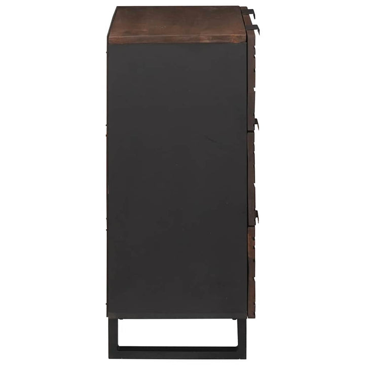 Sidetabel Sæt 2 pcs Valnød 120 x 33,5 x 75 cm Massivt mangotræ