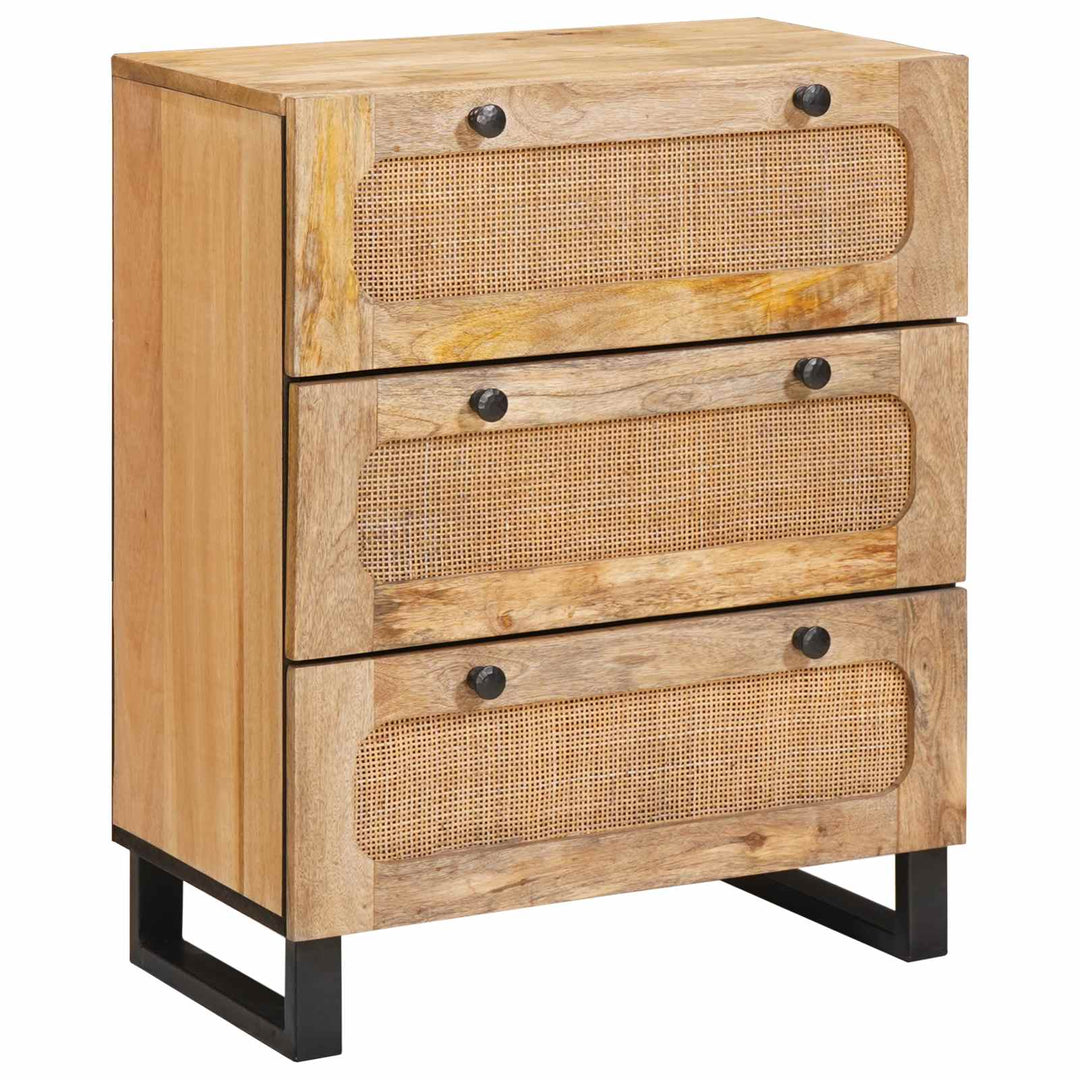 Sideboard 2 pcs Brun 60 x 33 x 75 cm Massivt mangotræ