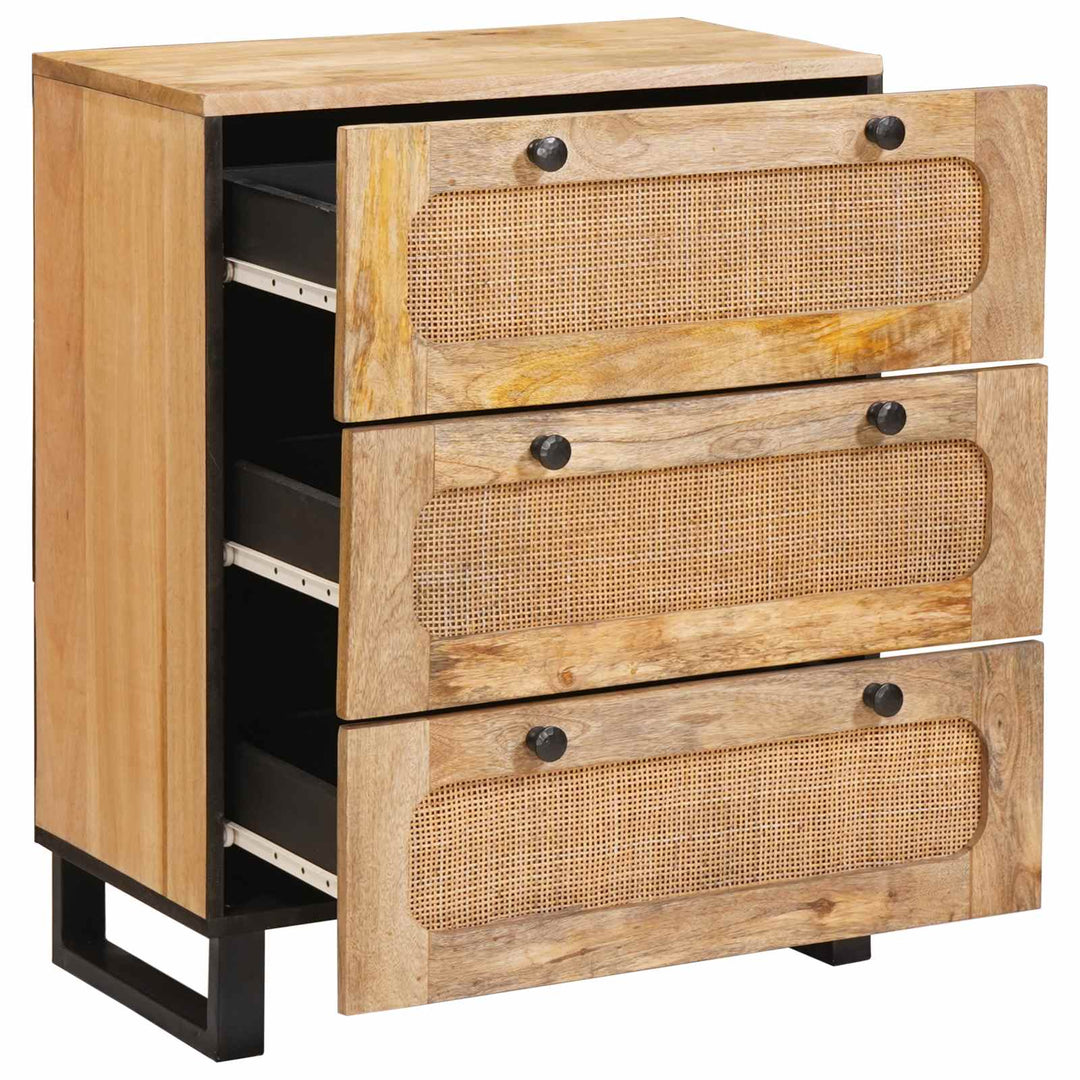 Sideboard 2 pcs Brun 60 x 33 x 75 cm Massivt mangotræ
