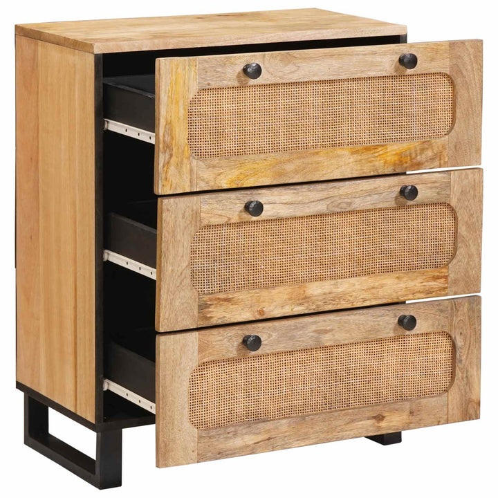 Sideboard 2 pcs Brun 60 x 33 x 75 cm Massivt mangotræ