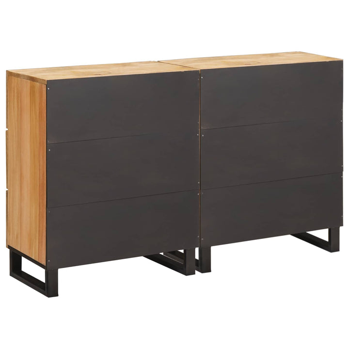 Sideboard 2 pcs Brun 60 x 33 x 75 cm Massivt mangotræ