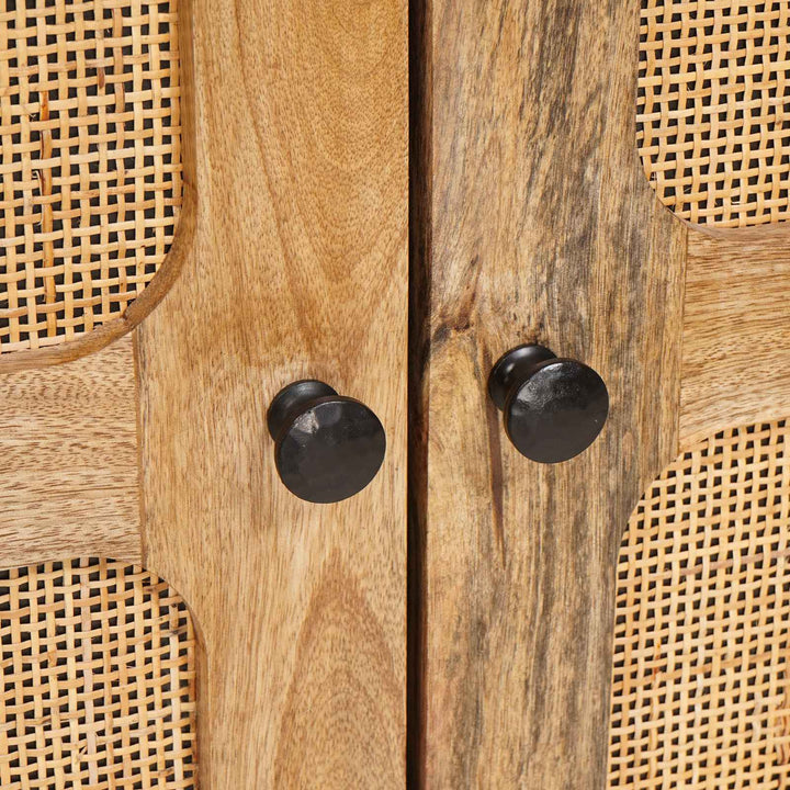 Sideboard 3 pcs Brun 180 x 33 x 75 cm Massivt mangotræ
