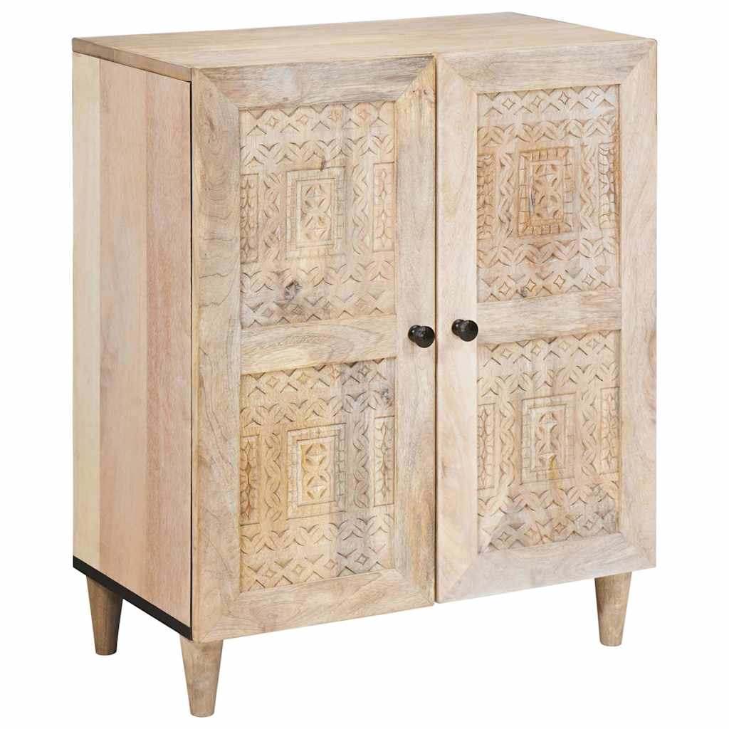 Sideboard 3 pcs Hvid 180 x 33,5 x 75 cm Massivt mangotræ