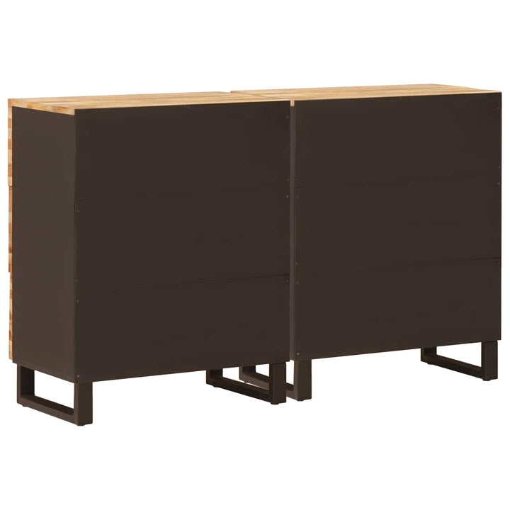 Sideboard 2 pcs Brun 60 x 33 x 75 cm Massivt mangotræ