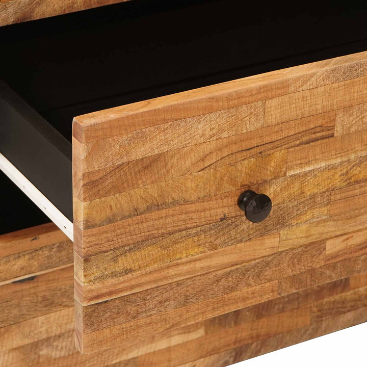 Sideboard 3 pcs Brun 60 x 33 x 75 cm Massivt mangotræ