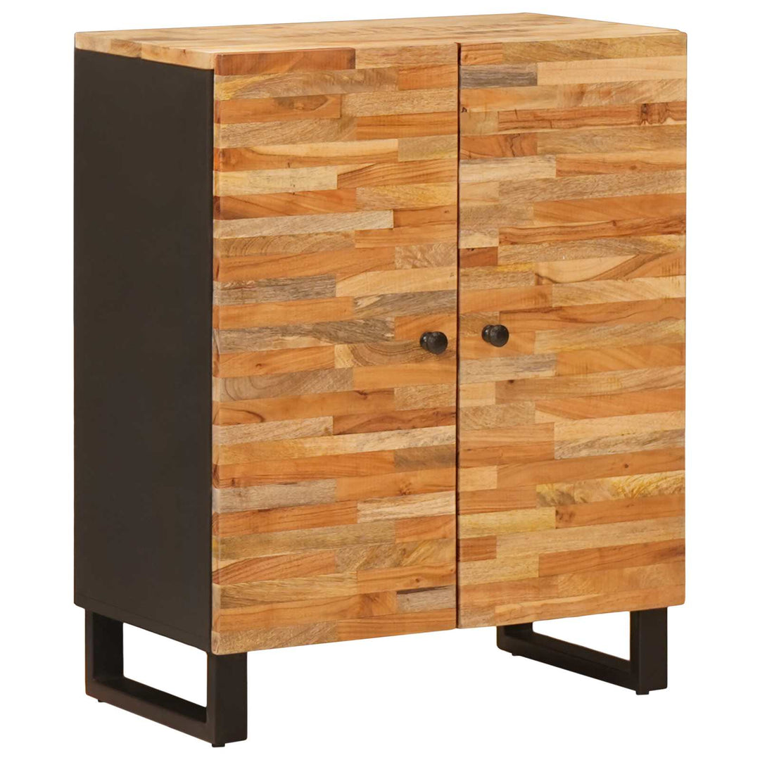 Sideboard 3 pcs Brun 60 x 33 x 75 cm Massivt mangotræ