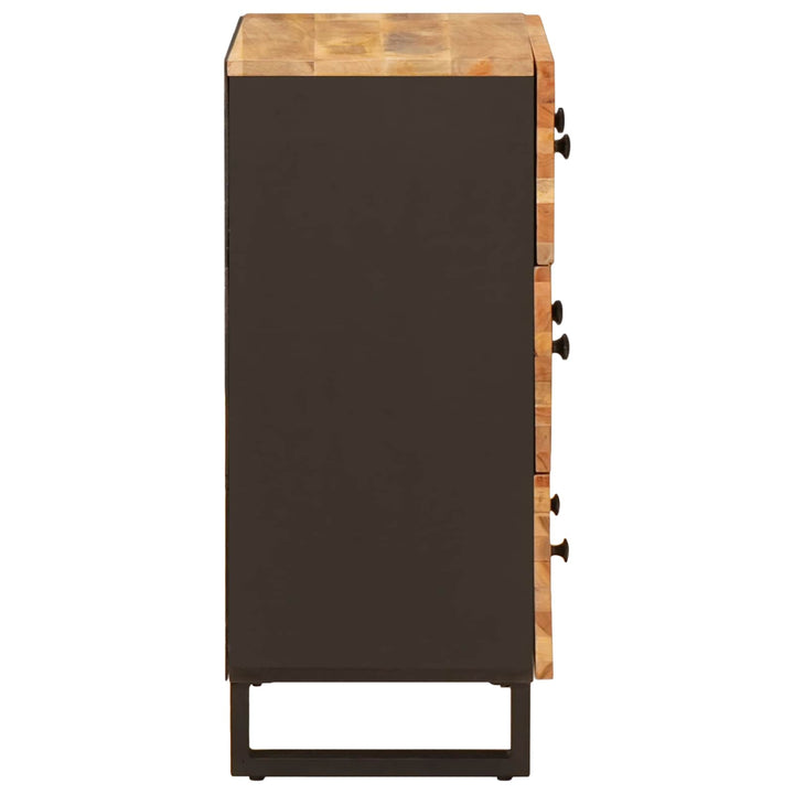 Sideboard 3 pcs Brun 60 x 33 x 75 cm Massivt mangotræ
