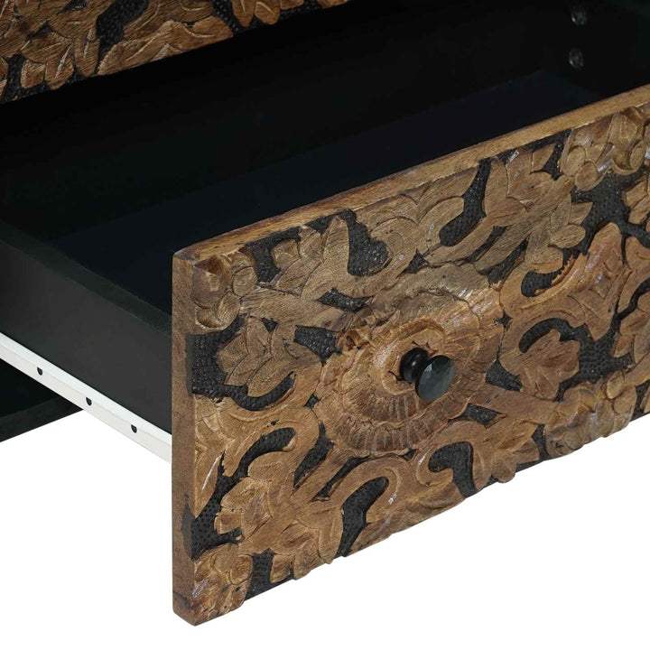 Sideboard 2 pcs Brun 60 x 33,5 x 75 cm Massivt mangotræ