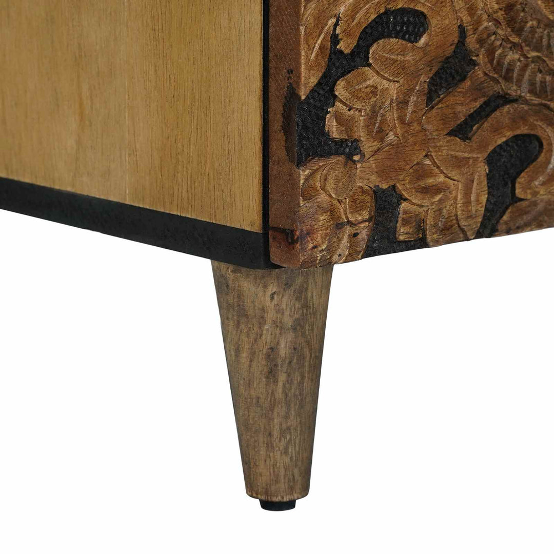 Sideboard 2 pcs Brun 60 x 33,5 x 75 cm Massivt mangotræ