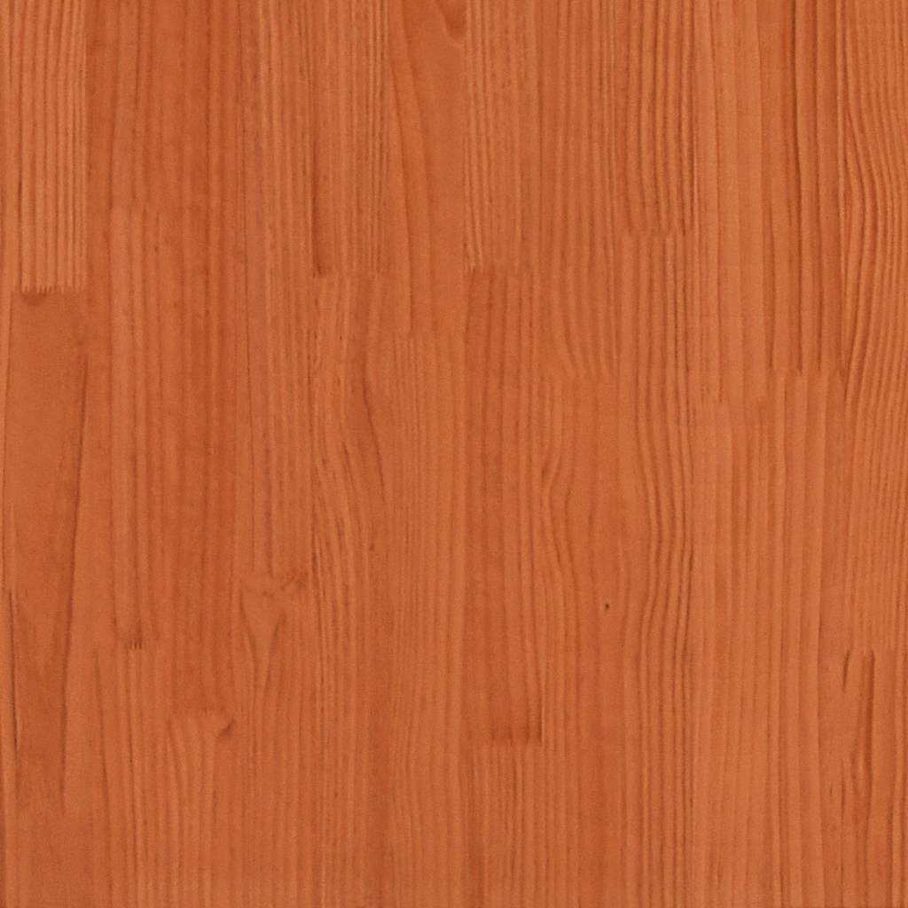 seng med reol uden madras 180x200cm massivt fyrretræ gyldenbrun