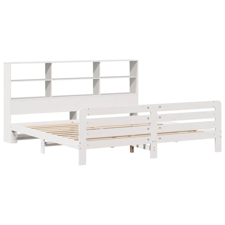 sengeramme uden madras 180x200 cm massivt fyrretræ hvid