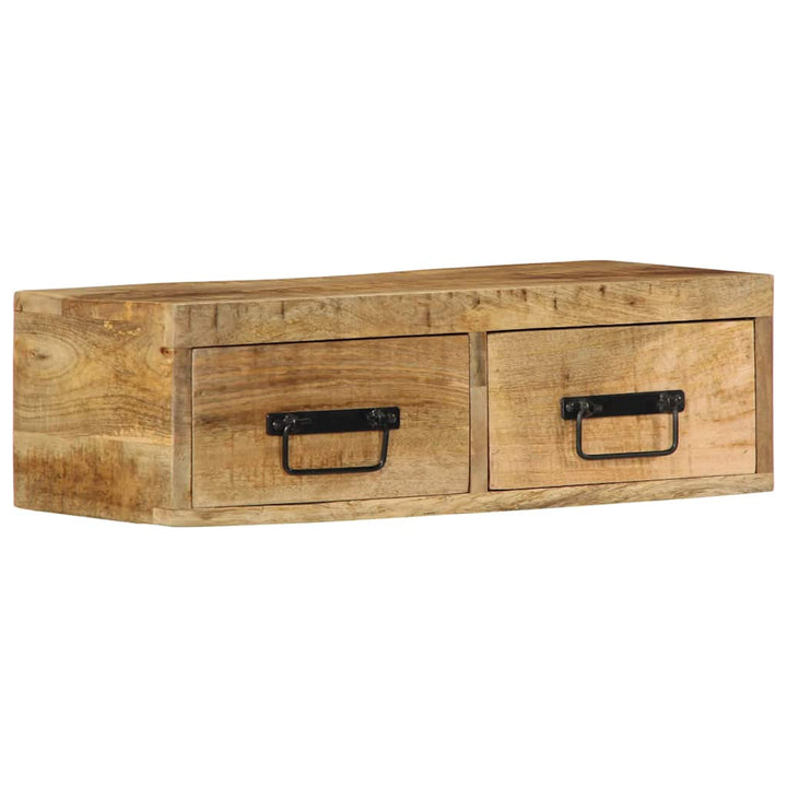 væghængt tv-skab 60x30x19 cm massivt ru mangotræ