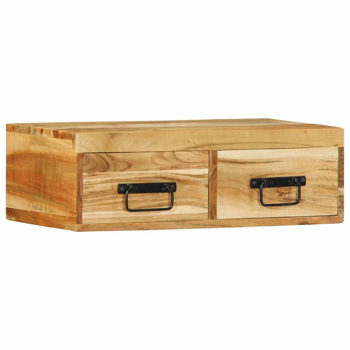 væghængt tv-skab 60x30x19 cm massivt akacietræ